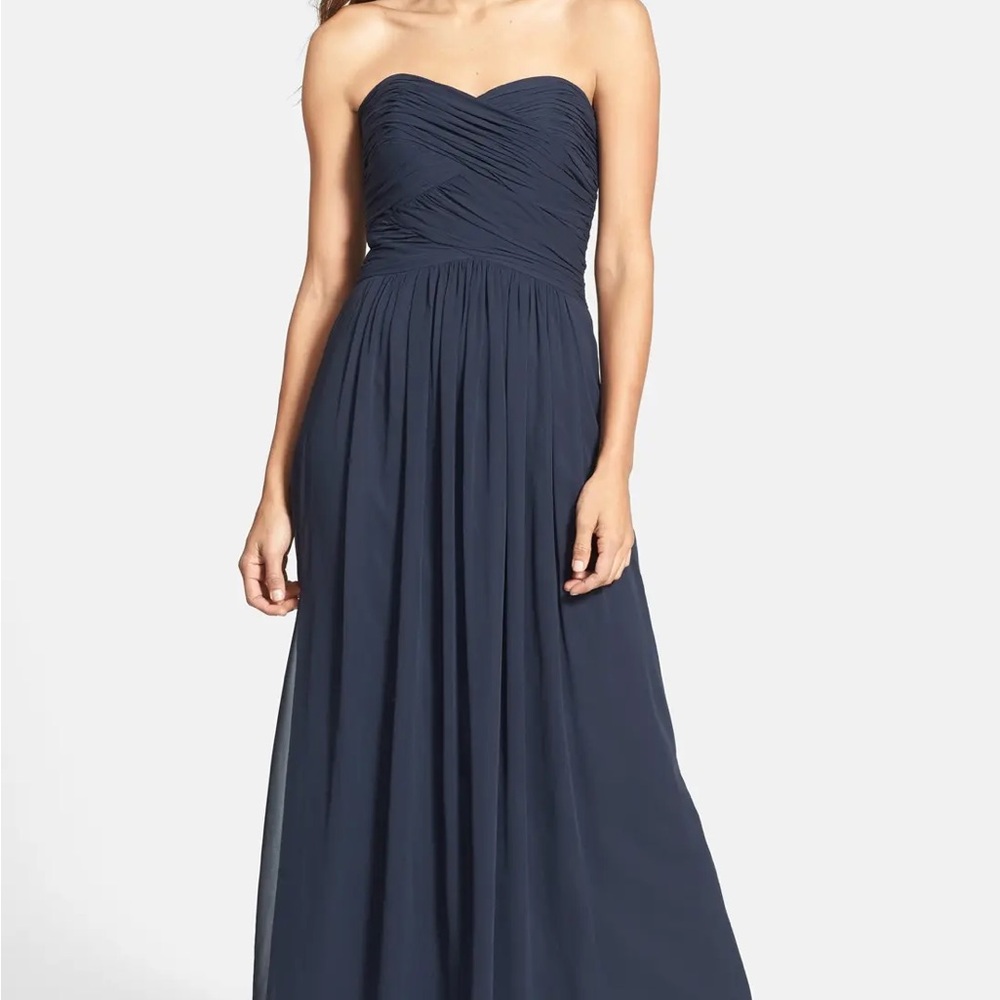 Dessy Collection Midnight Blue Gown